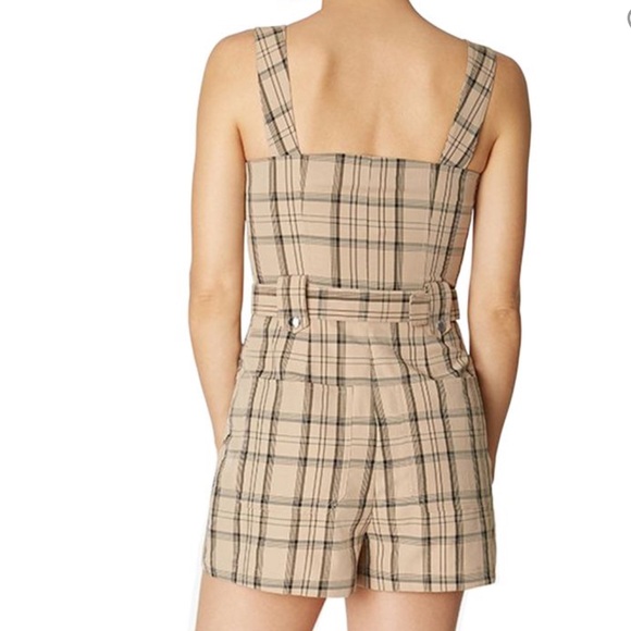 WeWoreWhat plaid belted romper - Picture 6 of 6